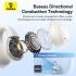 Baseus AirGo ENC AS01 Open Ear Clip on Wireless Earbuds for Sports up to 25 hours of playback - White